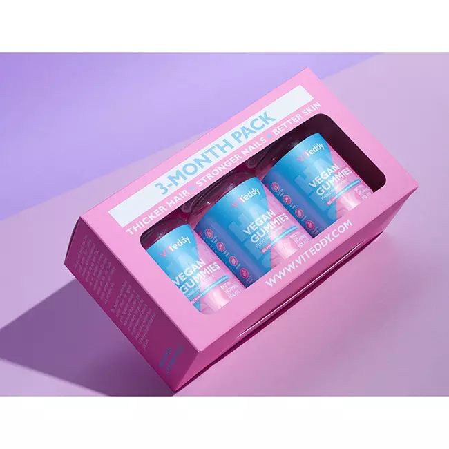 Viteddy™ Hair gummy 3 pakiranja s biotinom: cijena, iskustva, upute