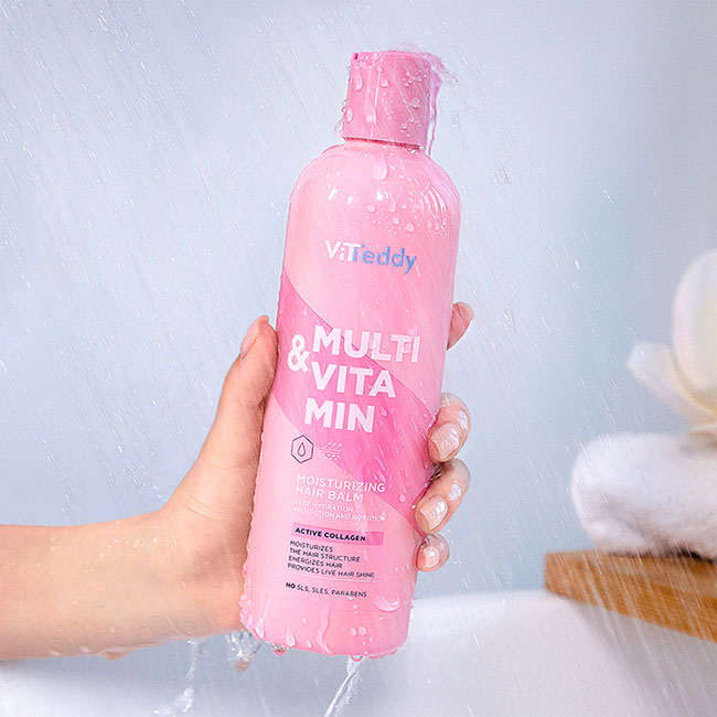 POŽIVITVENI BALZAM ZA LASE Z VLAŽILNIM UČINKOM ViTeddy 350 ml